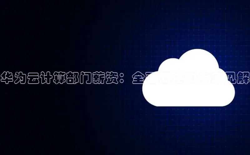 金年会金字招牌在线入口慧博云通华为云计算部门薪资：全面概述和专家见解