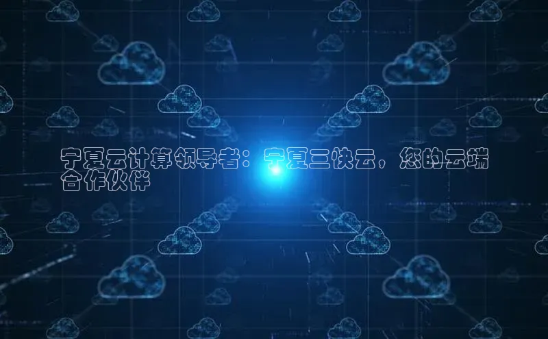金年会官网登录入口云创智行宁夏云计算领导者：宁夏三快云，您的云端
合作伙伴